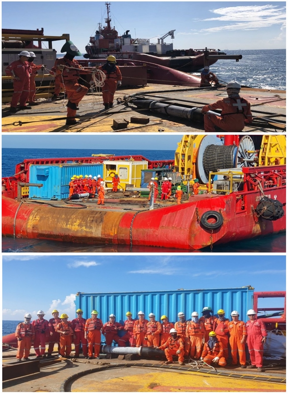 Xí nghiệp Cơ điện Vietsovpetro thực hiện thành công dịch vụ sửa chữa tuyến cáp điện ngầm STV CPP – SVNE
