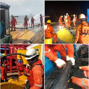 Xí nghiệp Cơ điện Vietsovpetro thực hiện thành công dịch vụ sửa chữa tuyến cáp điện ngầm STV CPP – SVNE